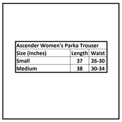 Ascender - Women's Parka Trouser - Ascender Outdoors