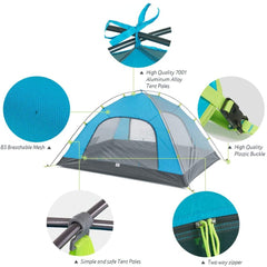 NatureHike - 4 Persons Tent 